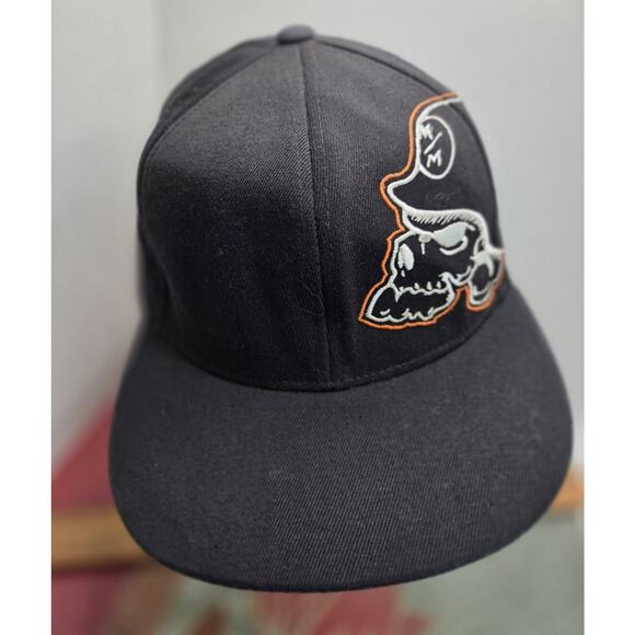 Metal Militia Motocross Hat FlexFit Sz L/XL Black Vintage Skull Racing Gearhead - Picture 3 of 10